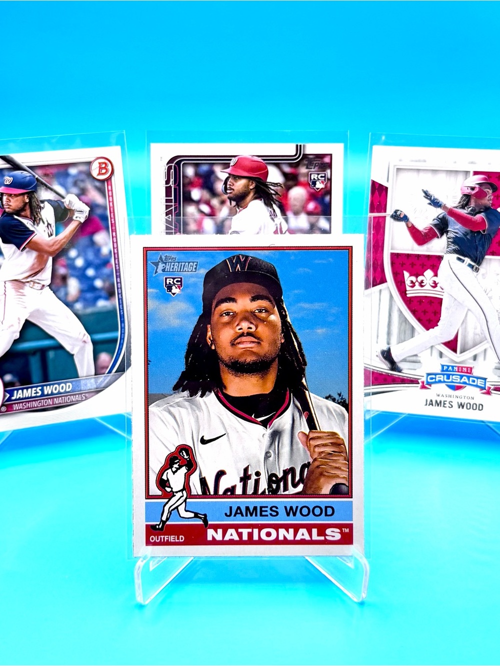 🔥JAMES WOODS ROOKIE LOT! 🔥Topps Heritage + Bowman + Crusade! 🤩